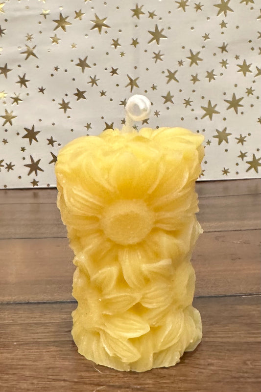 Whimsical Flower Candle